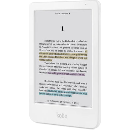 Kobo Clara Colour 6" eReader 16GB with E-Ink Colour Display (White)