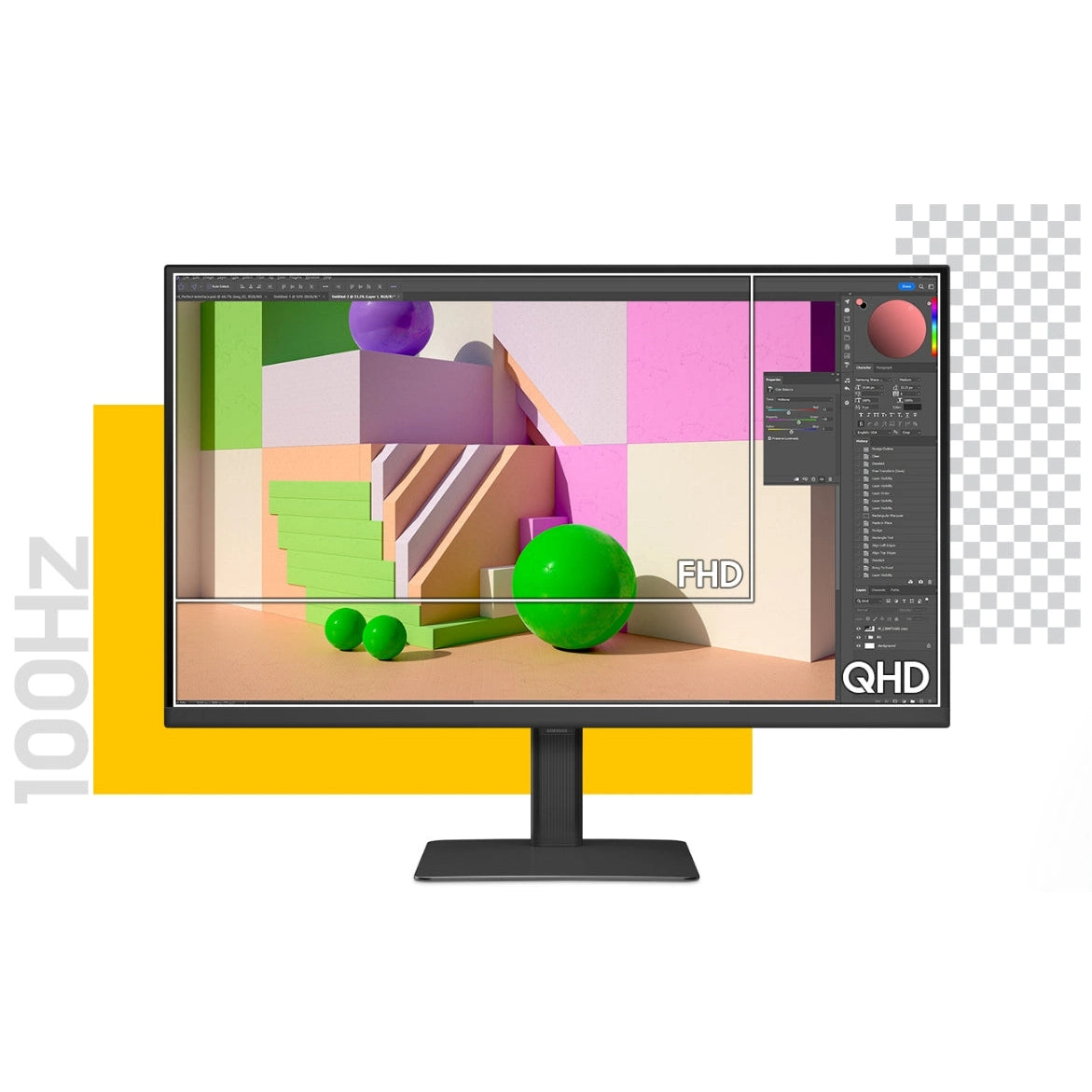 Samsung ViewFinity S6 S60UD LS24D604U 24" | QHD 2560x1440 | 16:9 | 5ms | 100Hz IPS | Business Monitor