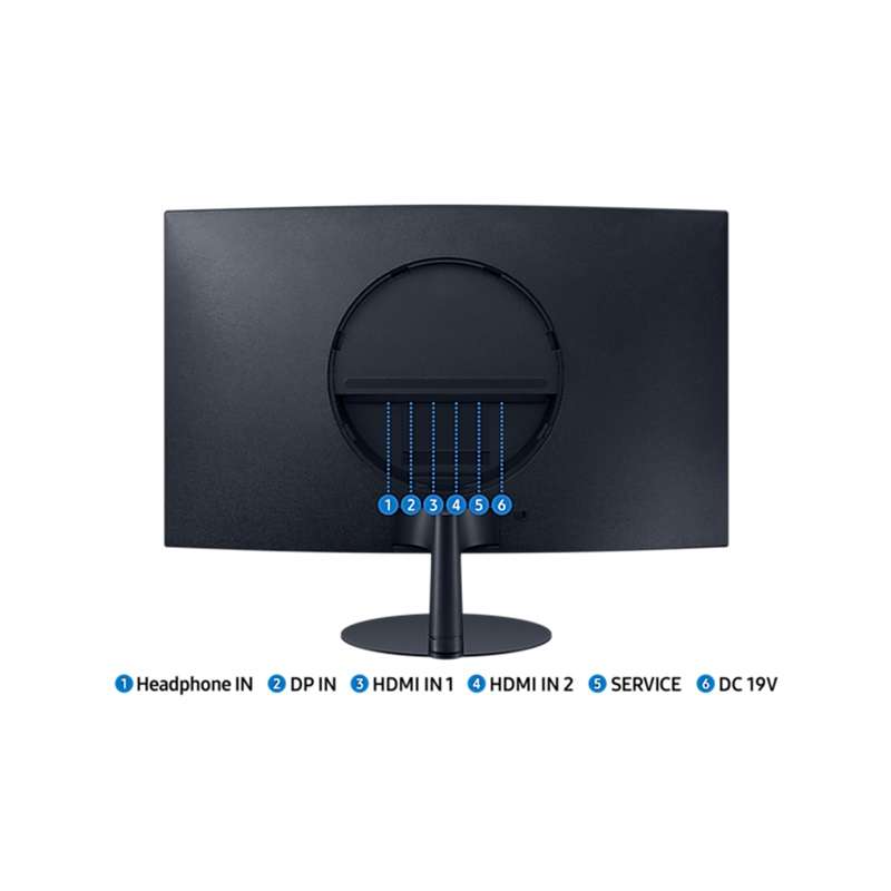 Samsung 32" C390 Curved Gaming Monitor 1000R Curved Monitor FHD 2xHDMI DP Built-In-Speakers LS32C390EAEXXY