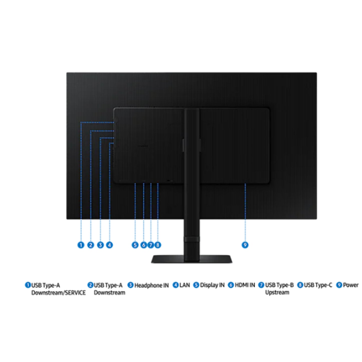 Samsung ViewFinity S8 S80UD LS32D804U 32" | 4K UHD 3840x2160 | 16:9 | 5ms | 60Hz VA | Business Monitor