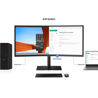 Samsung ViewFinity S6 S65UC 34" Curved | 3440x1440 Ultrawide QHD | 21:9 | 5ms | 100Hz VA | Business Monitor