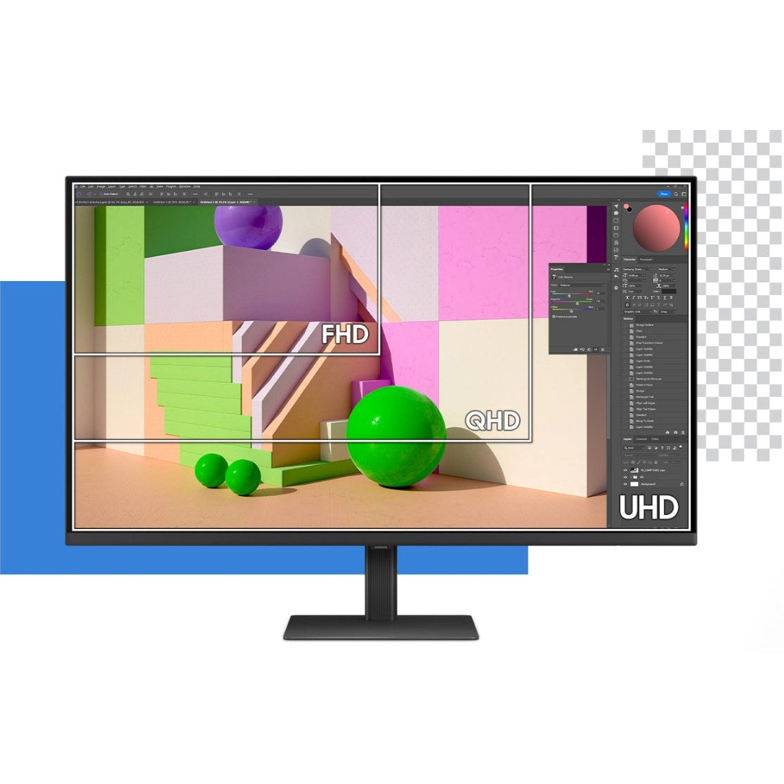Samsung ViewFinity S8 S80UD LS37D802E 37" | 4K UHD 3840x2160 | 16:9 | 5ms | 60Hz VA | Business Monitor