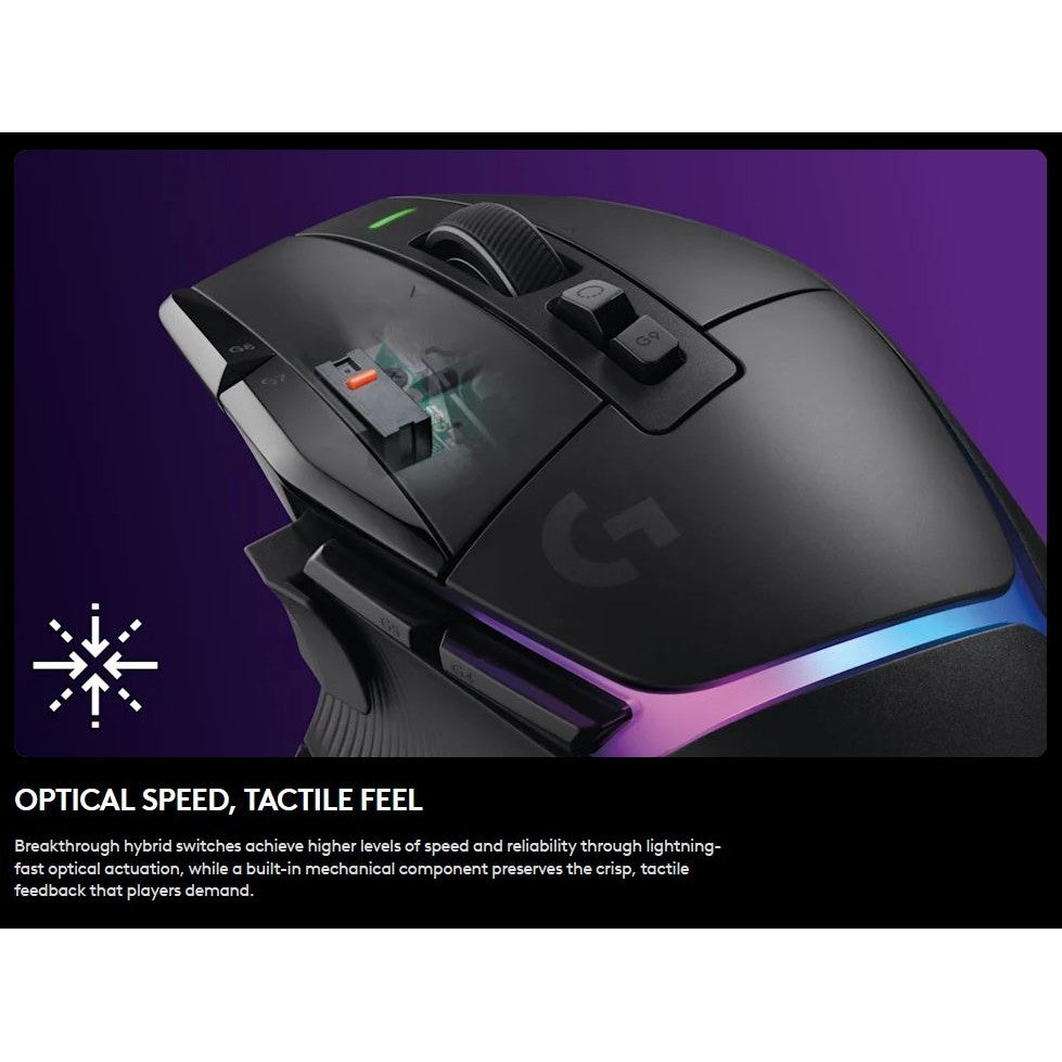 Logitech G G502 X Plus Wireless RGB Gaming Mouse G502X Black