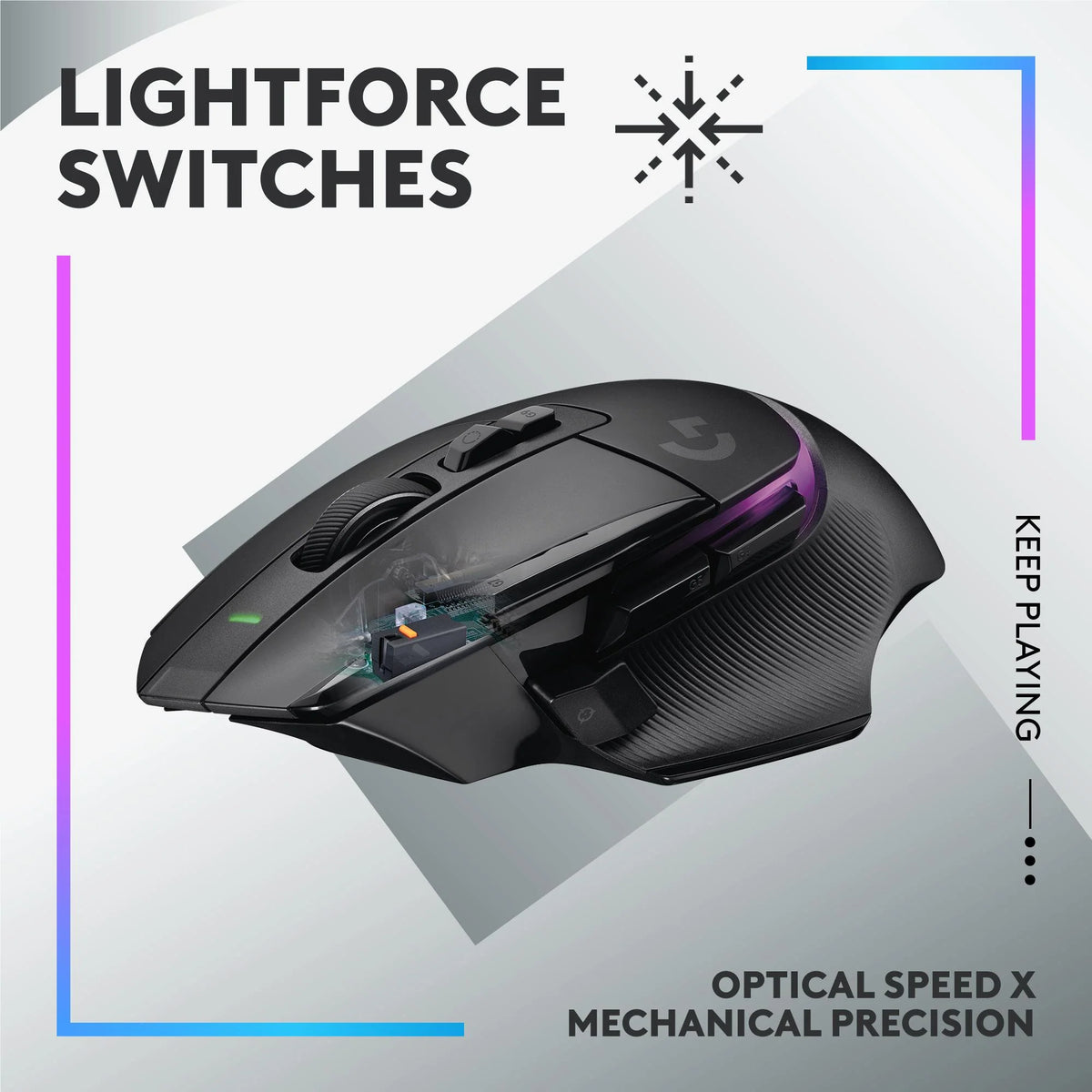 Logitech G G502 X Plus Wireless RGB Gaming Mouse G502X Black