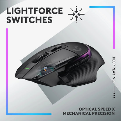 Logitech G G502 X Plus Wireless RGB Gaming Mouse G502X Black