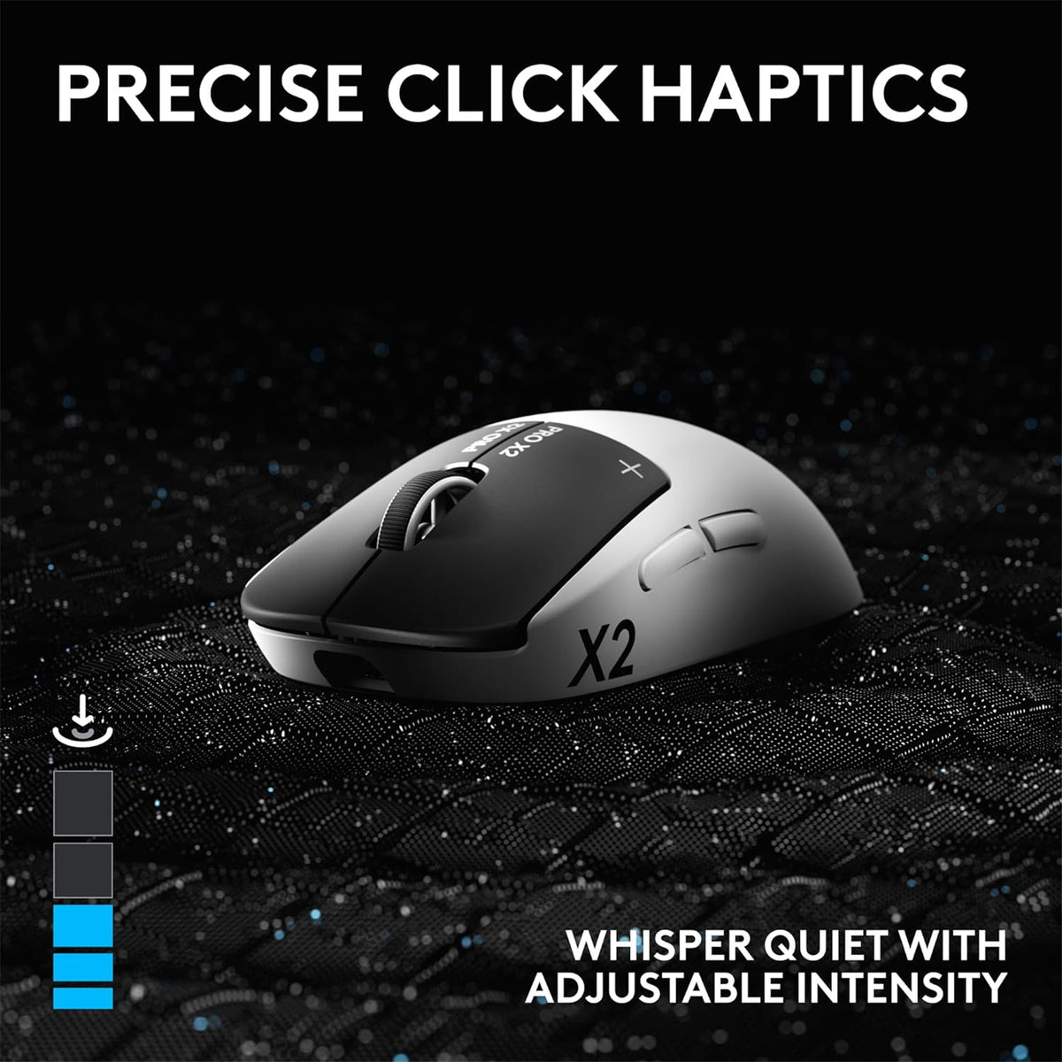 Logitech G Pro X2 Superstrike Lightspeed Wireless Gaming Mouse Lunar Eclipse