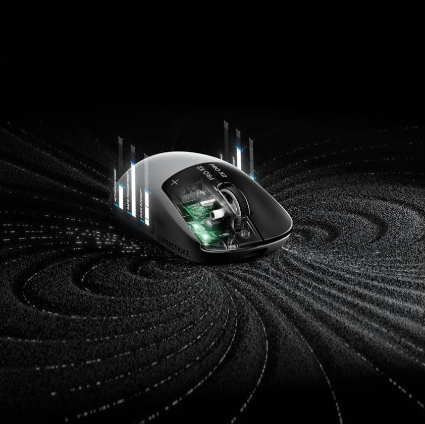 Logitech G Pro X2 Superstrike Lightspeed Wireless Gaming Mouse Lunar Eclipse