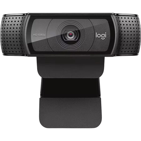 Logitech HD Pro C920 Full HD 1080p 3MP Webcam with Built-In Mic (Black)