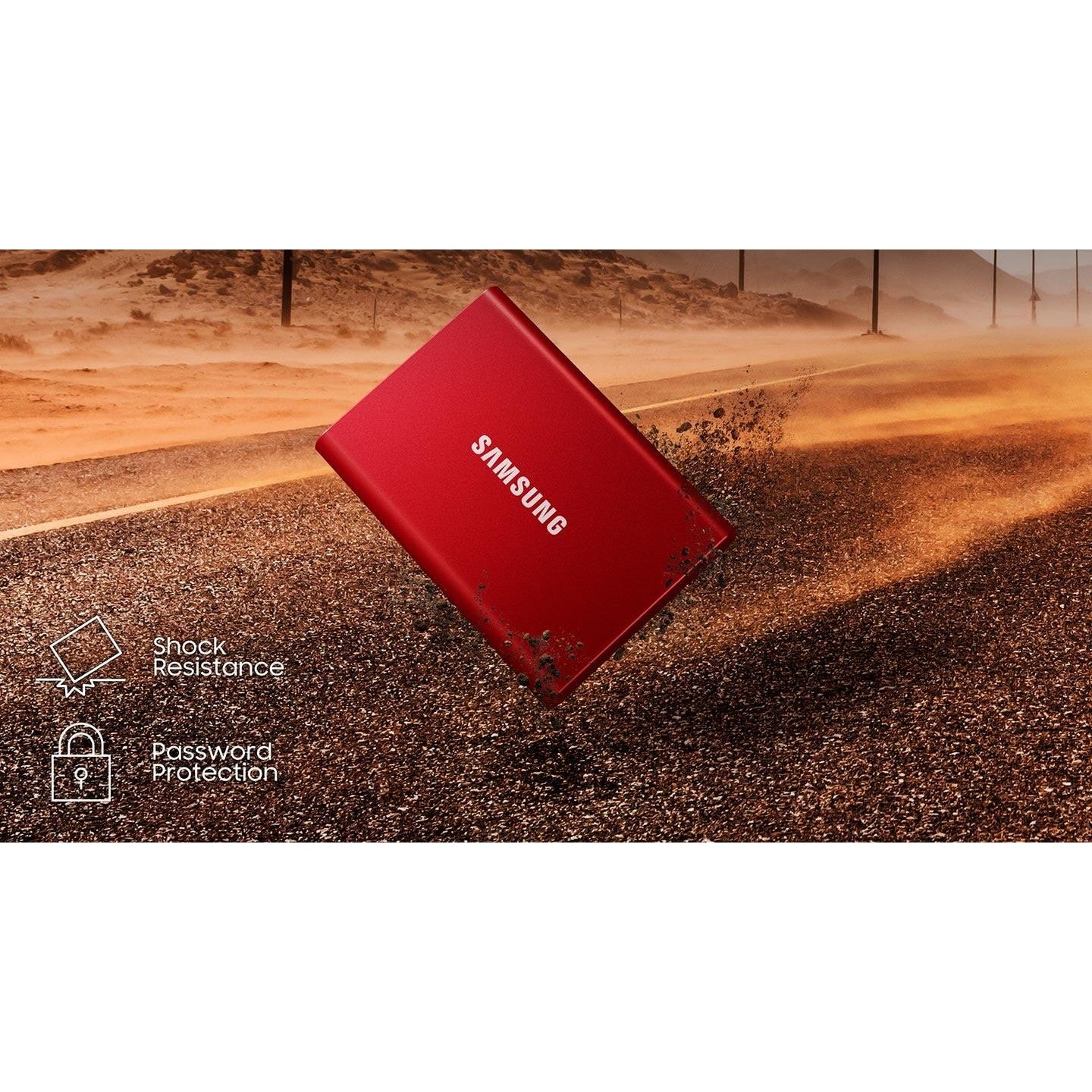Samsung T7 2TB Portable External SSD (Indigo Blue)