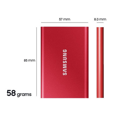 Samsung T7 1TB Portable External SSD Titan Grey