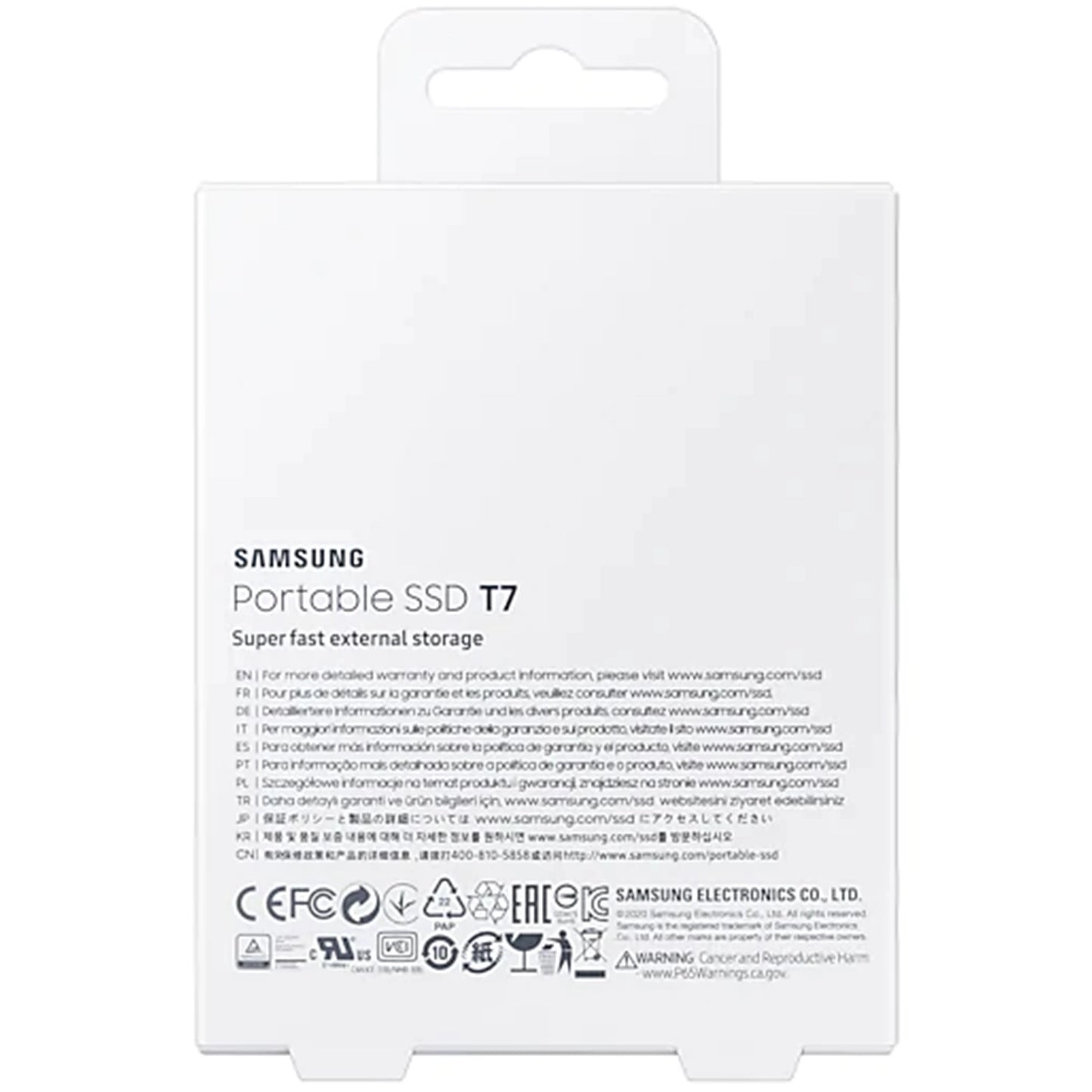Samsung T7 2TB Portable External SSD (Indigo Blue)