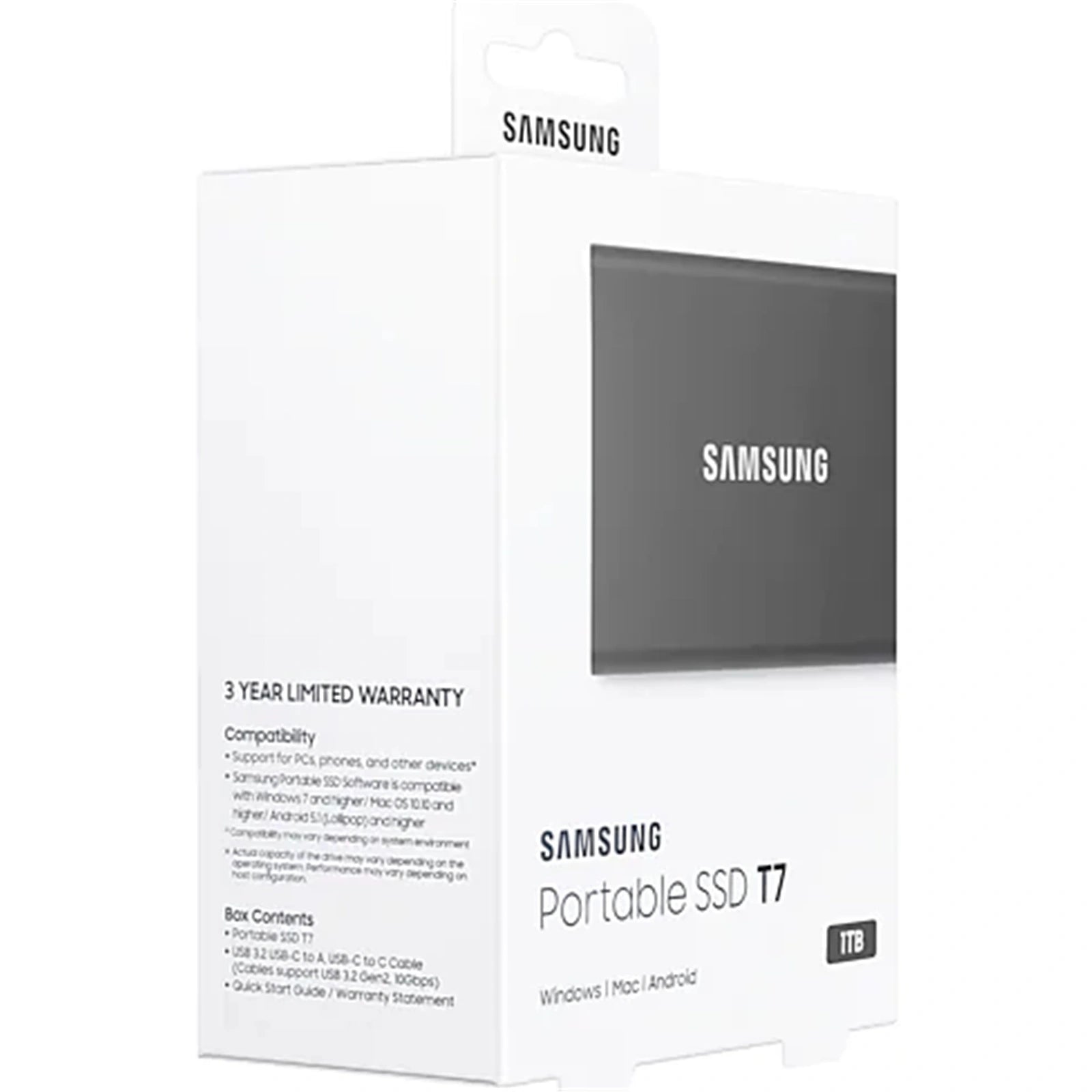 Samsung T7 1TB Portable External SSD Titan Grey