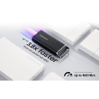 Samsung T5 EVO 2TB Portable External SSD | USB-C (Black)