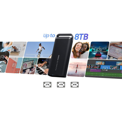 Samsung T5 EVO 8TB Portable External SSD | USB-C (Black)