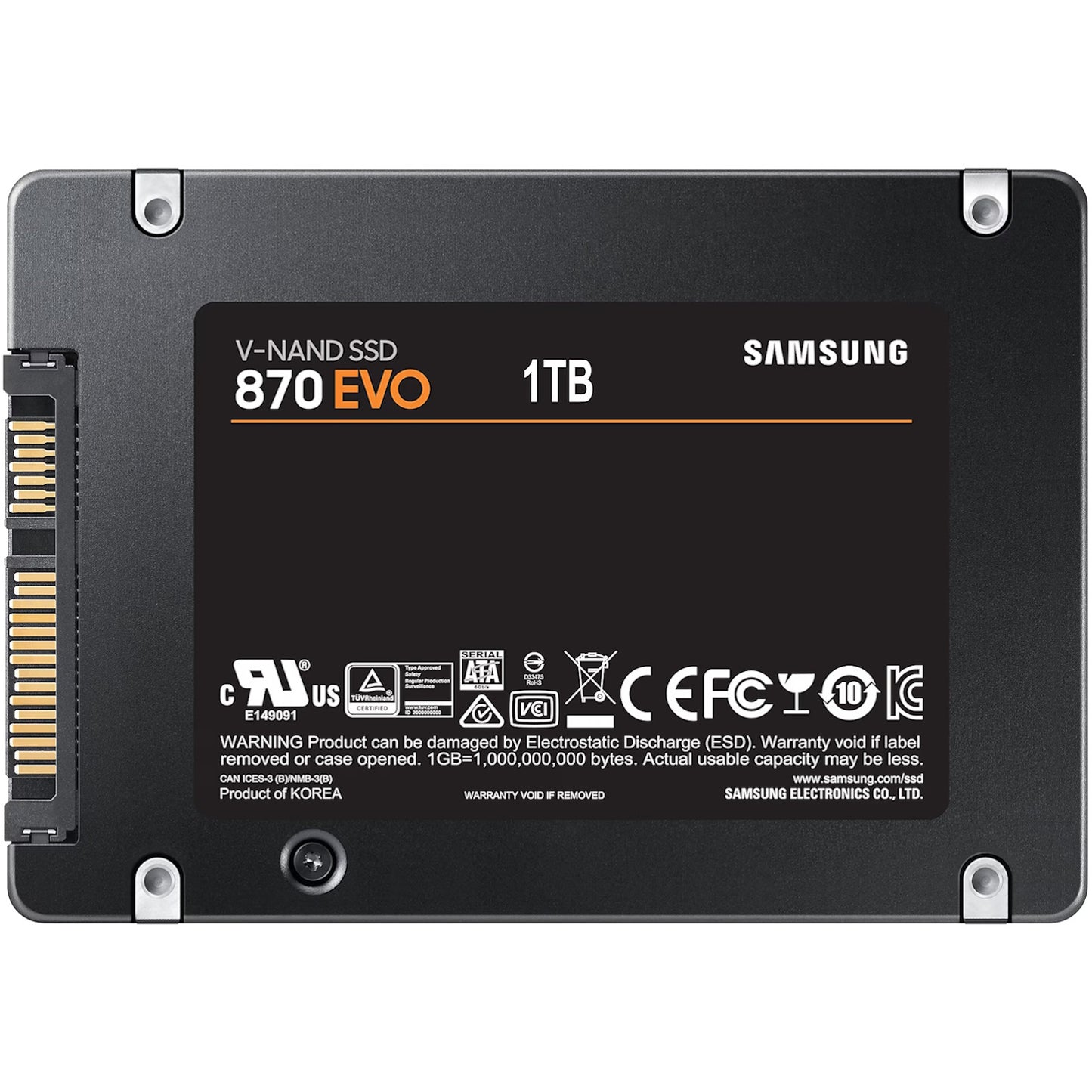 Samsung 870 EVO 1TB SATA3 V-NAND 2.5" Internal SSD (5 Years Warranty)