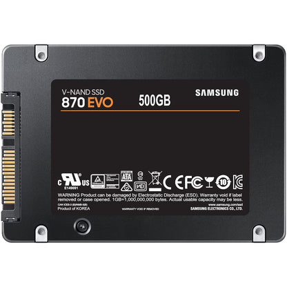 Samsung 870 EVO 500GB SATA3 V-NAND 2.5" Internal SSD (5 Years Warranty)