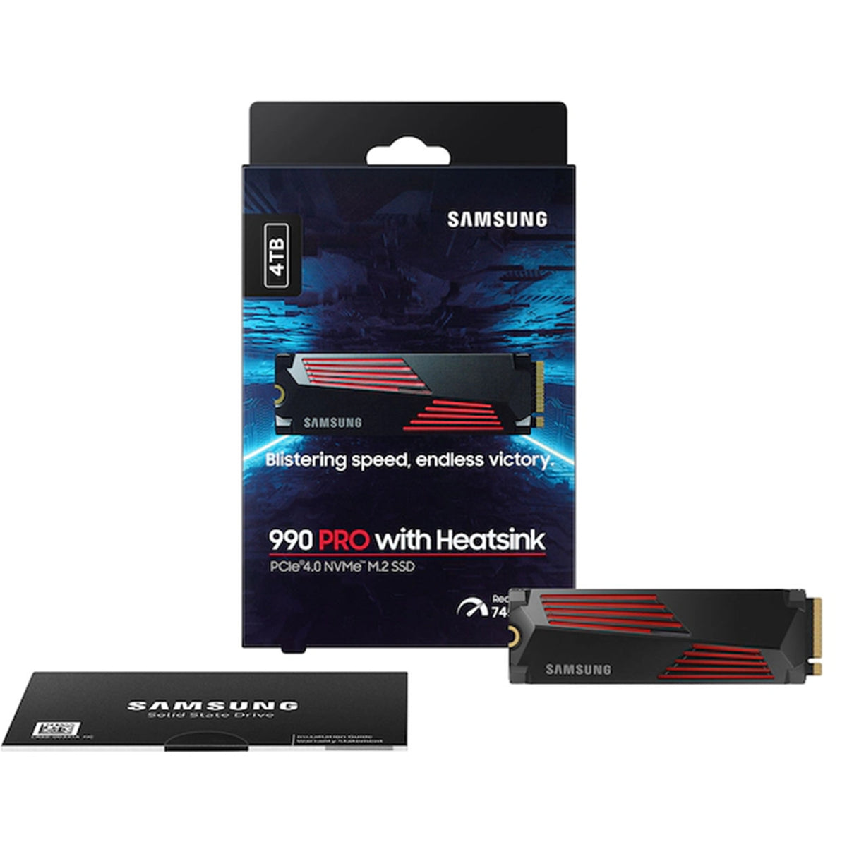 Samsung 990 Pro 4TB PCIe 4.0 NVMe M.2 V-NAND Internal SSD with Heatsink PS5 Compatible
