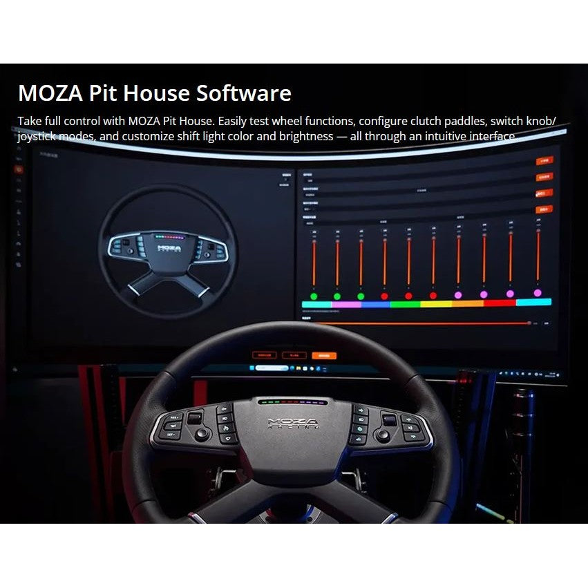 Moza R5 Truck Driving Simulator Trucking Bundle RS071 - PC Simulator Steering Wheel & Pedals