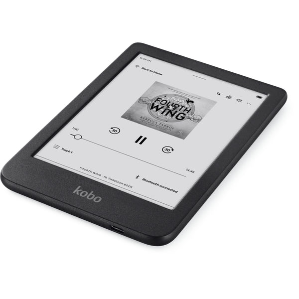 Kobo Clara BW 6" eReader with E-Ink Black & White Carta Display Black