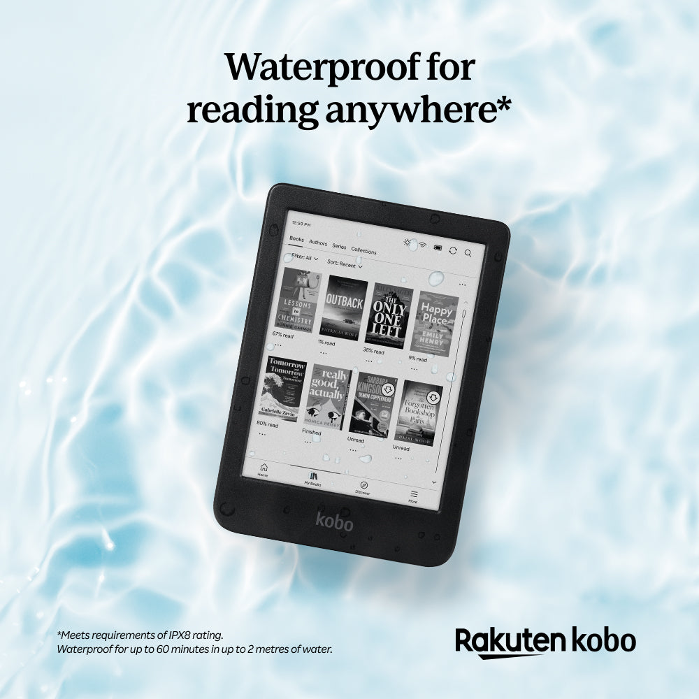 Kobo Clara BW 6" eReader with E-Ink Black & White Carta Display (Black)