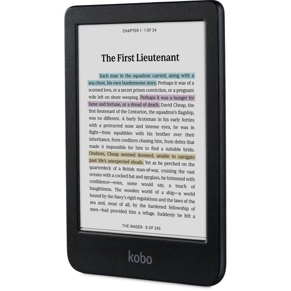 Kobo Clara Colour 6" eReader 16GB with E-Ink Colour Display Black