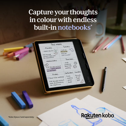 Kobo Libra Colour 7" eReader with E-Ink Colour Display (Black)