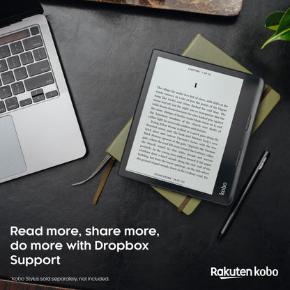 Kobo Sage 8" eReader | HD 32GB Carta Display Touchscreen & Comfort Light (Black)