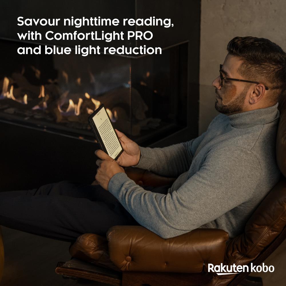 Kobo Sage 8" eReader | HD 32GB Carta Display Touchscreen & Comfort Light (Black)