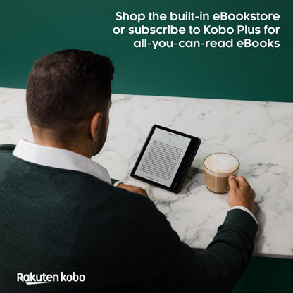 Kobo Sage 8" eReader | HD 32GB Carta Display Touchscreen & Comfort Light (Black)