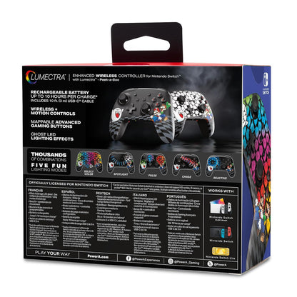 PowerA Enhanced Wireless Controller for Nintendo Switch with Lumectra - Mario Peek-A-Boo