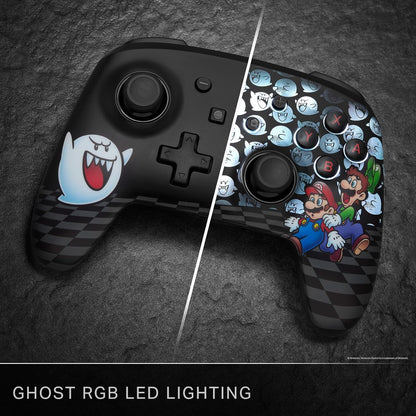 PowerA Enhanced Wireless Controller for Nintendo Switch with Lumectra - Mario Peek-A-Boo