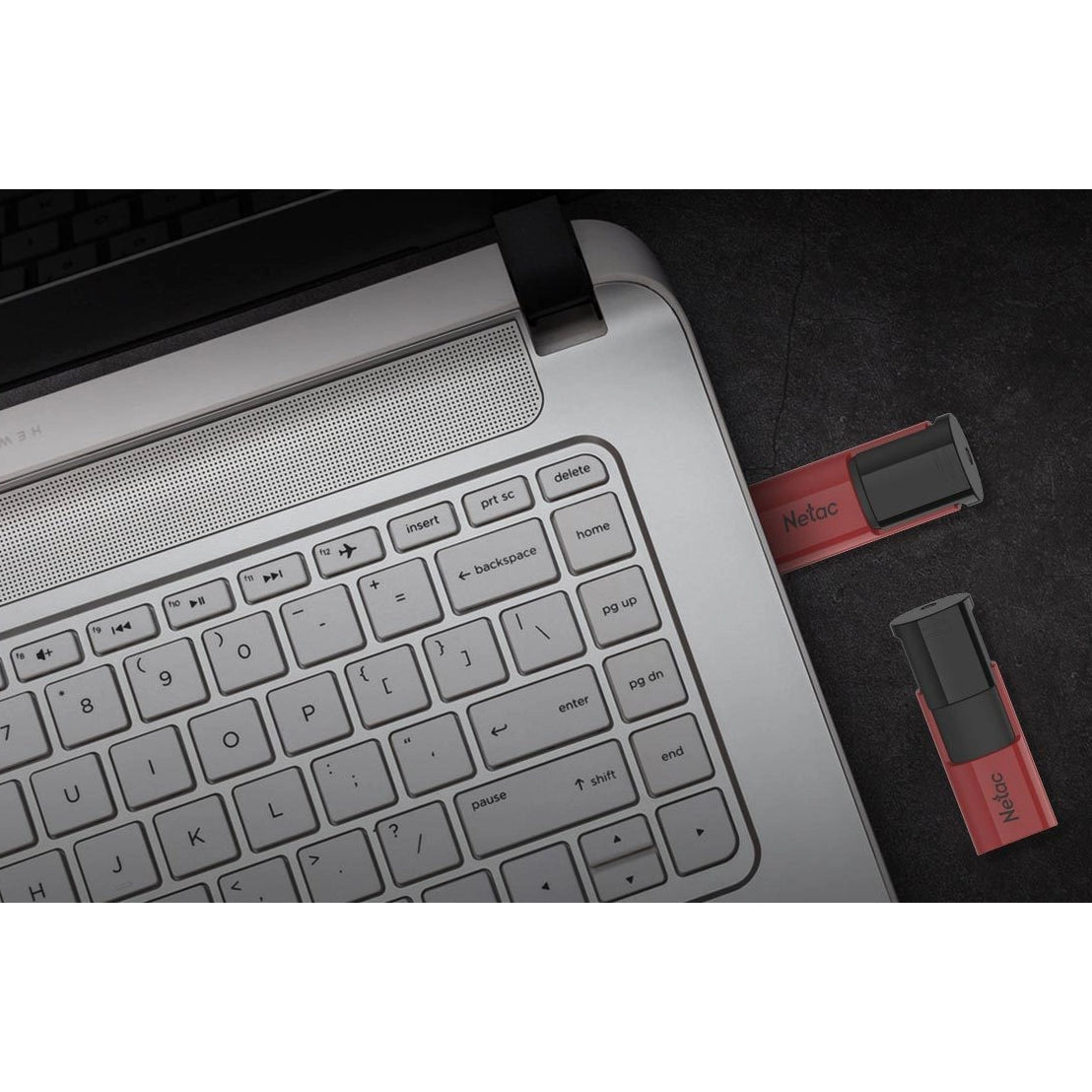 Netac U182 USB 3.0 Flash Drive 128GB UFD Retractable Red/Black