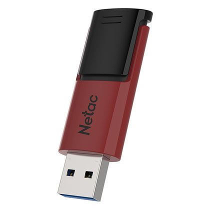 Netac U182 USB 3.0 Flash Drive 128GB UFD Retractable Red/Black