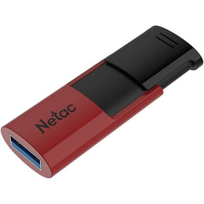 Netac U182 USB 3.0 Flash Drive 128GB UFD Retractable Red/Black