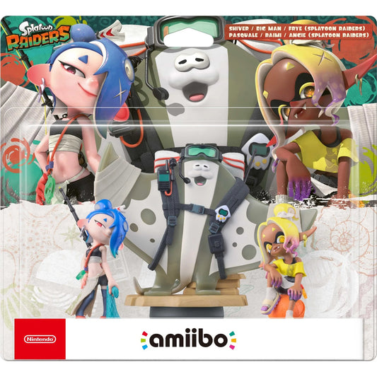 Nintendo Amiibo Shiver, Big Man & Frye - Splatoon Raiders Deep Cut Set