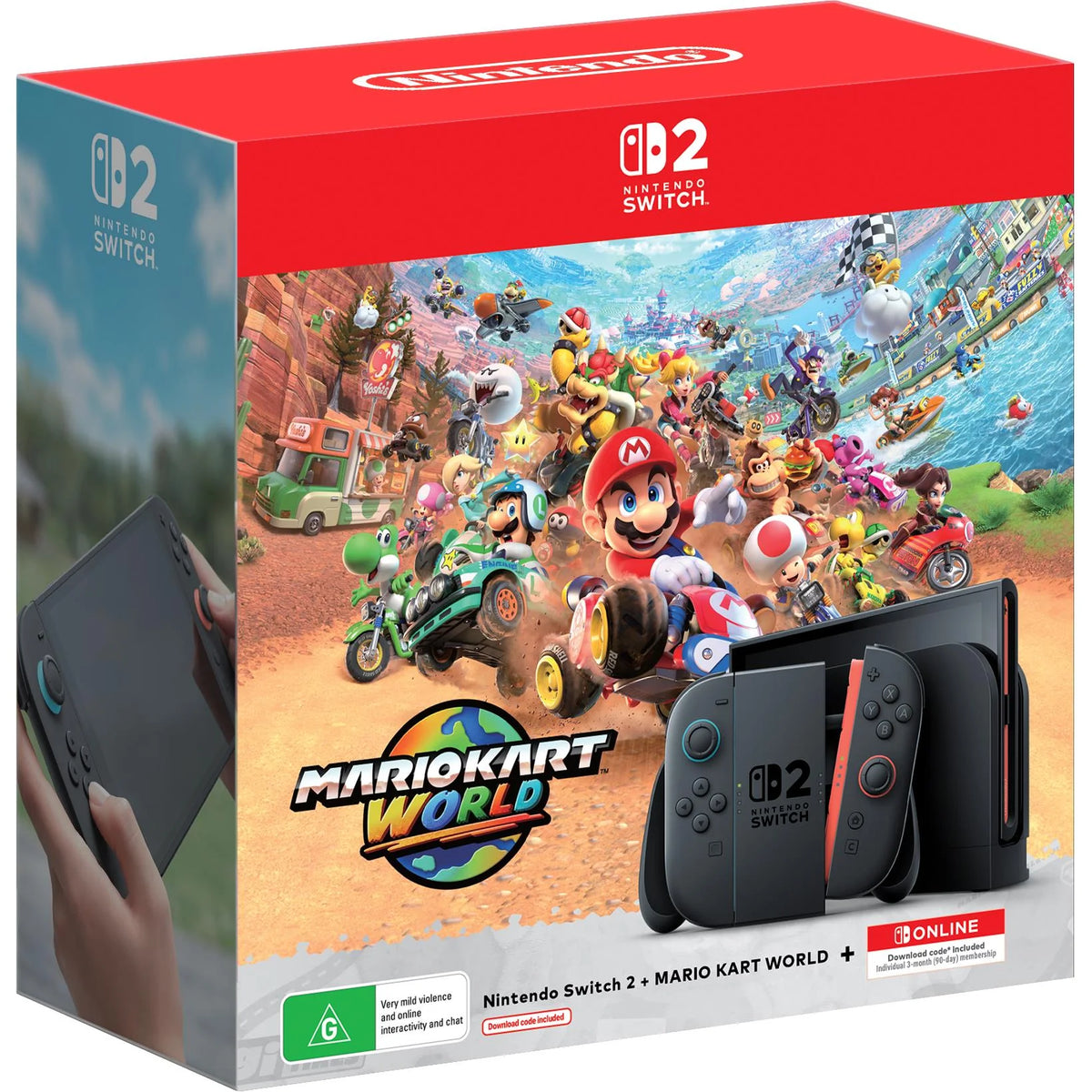 Nintendo Switch 2 Portable Gaming Console + Mario Kart World Game Bundle