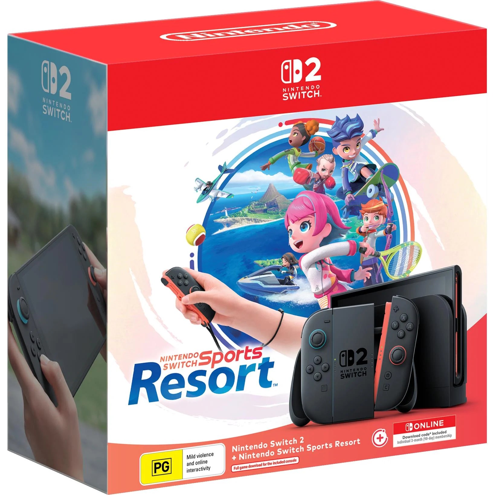 Nintendo Switch 2 Portable Gaming Console + Nintendo Switch Sports Resort Game Bundle