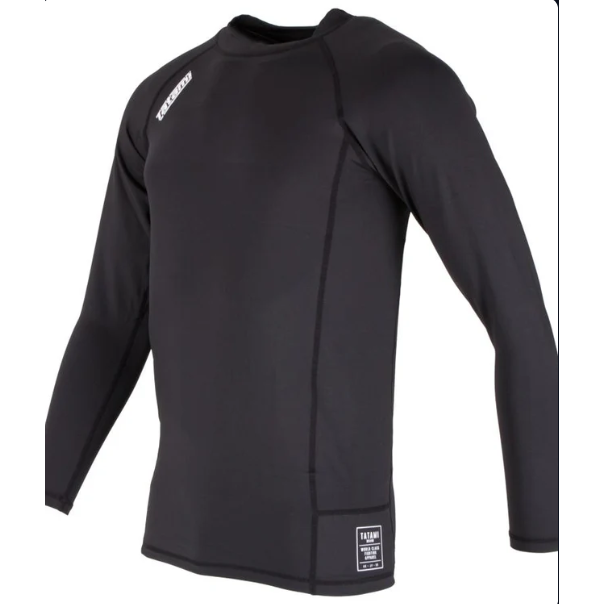 Tatami Nova Long Sleeve Rash Guard - Black - Large (L)