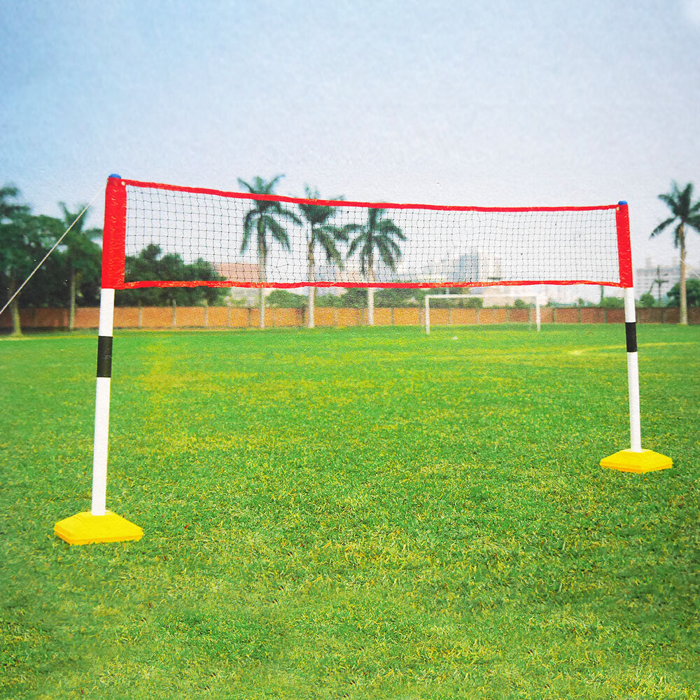 Outdoor-Play 3-in-1 Badminton Volleyball & Tennis Set - Backyard Games for Kids