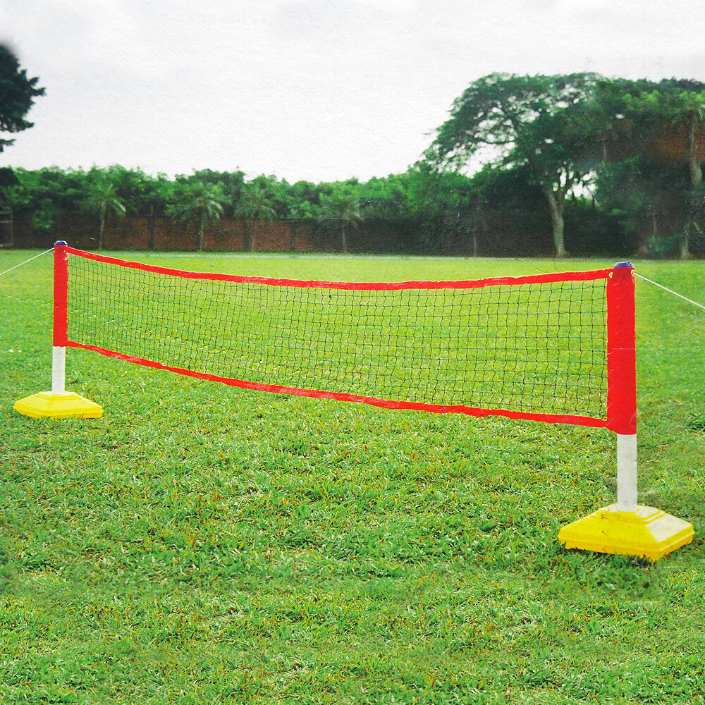 Outdoor-Play 3-in-1 Badminton Volleyball & Tennis Set - Backyard Games for Kids