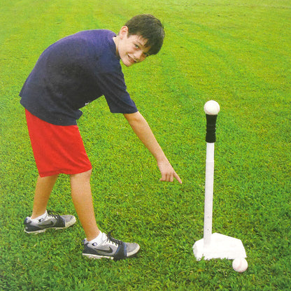 Outdoor-Play Deluxe T-Ball Set - Tee Ball Baseball Softball Bat & Home Base