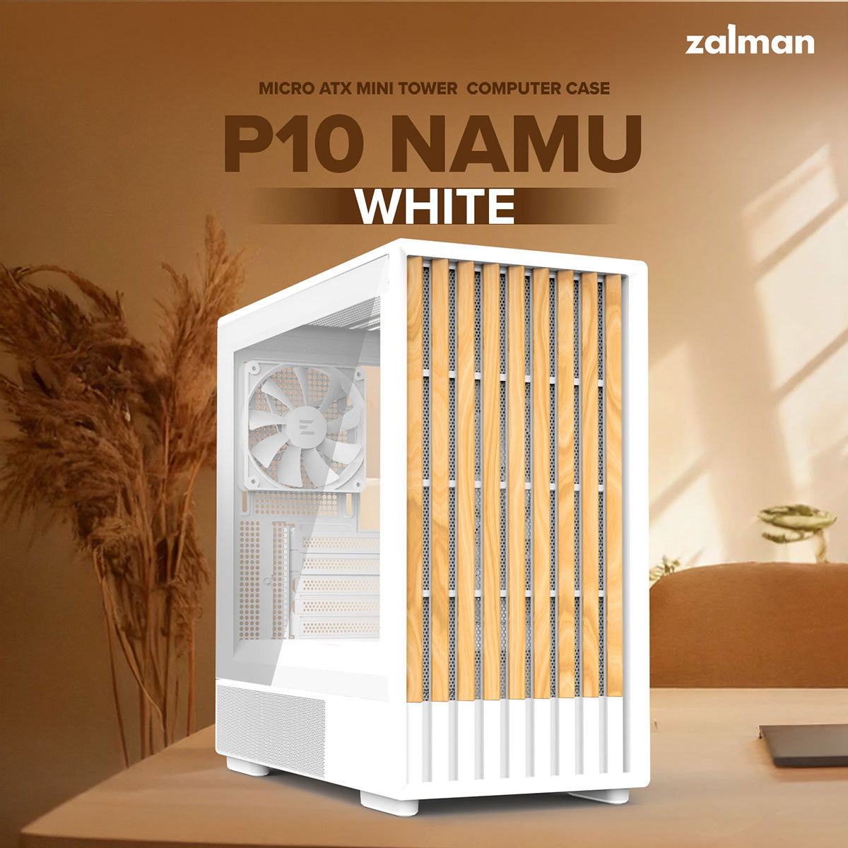 Zalman P10 Namu mATX Mini Tower Case (White)