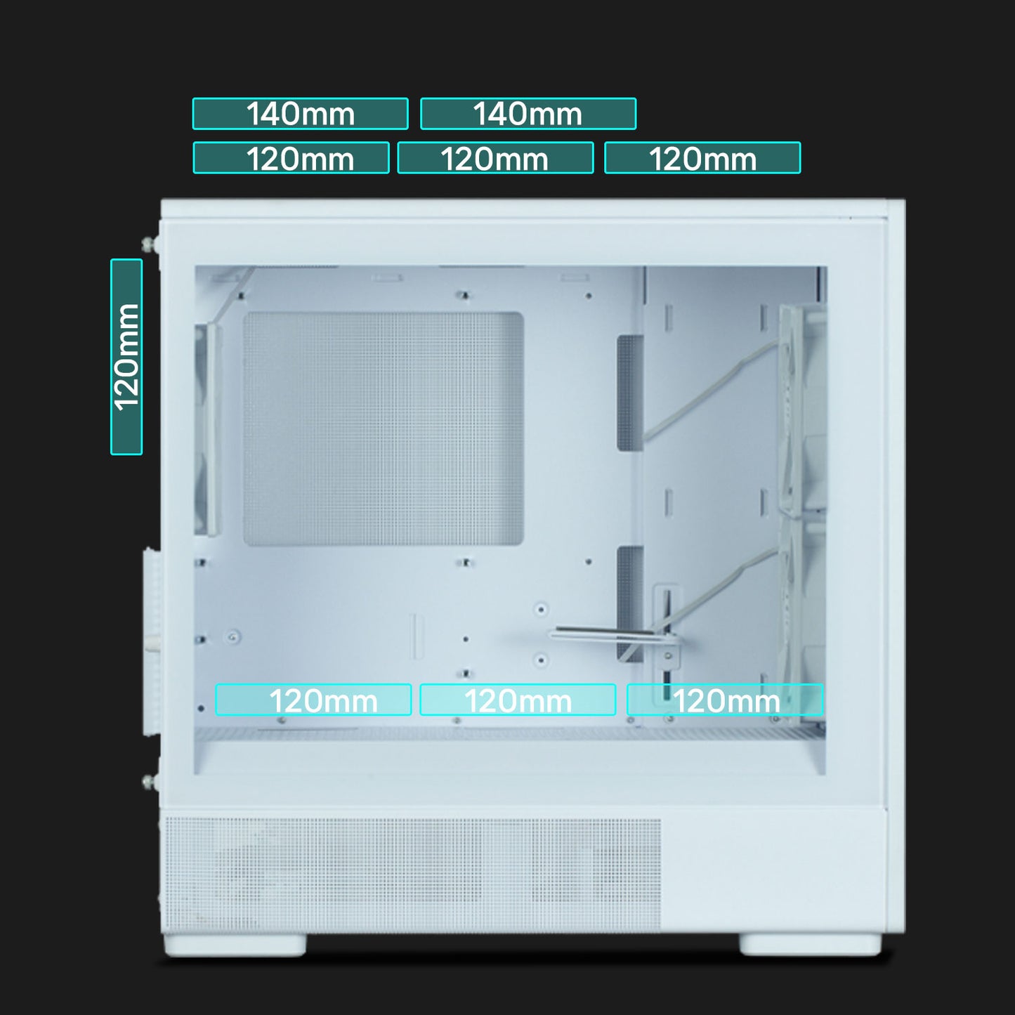 Zalman P10 Namu mATX Mini Tower Case (White)