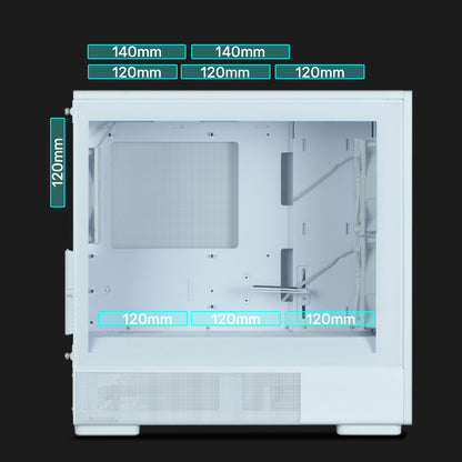 Zalman P10 Namu mATX Mini Tower Case (White)