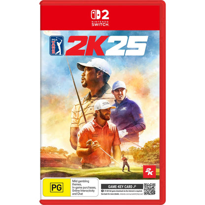 PGA Tour 2K25 2025 25 Nintendo Switch 2 Game-Key Card - Golf Sports Simulation Game