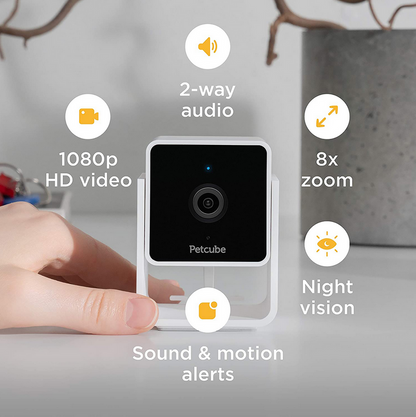 Petcube Cam WiFi 1080p with Night Vision | Cat & Dog Pet Monitoring Camera