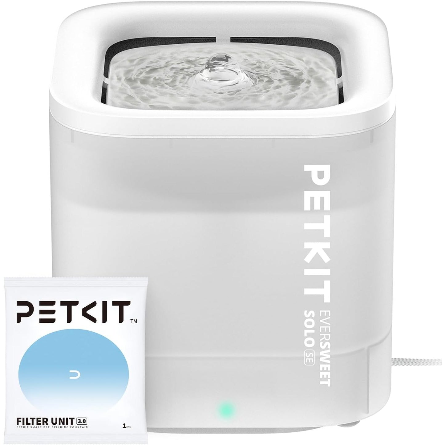 Petkit Eversweet Solo SE Pet Water Fountain for Cats & Dogs 1.8L USB DC 5V Powered White