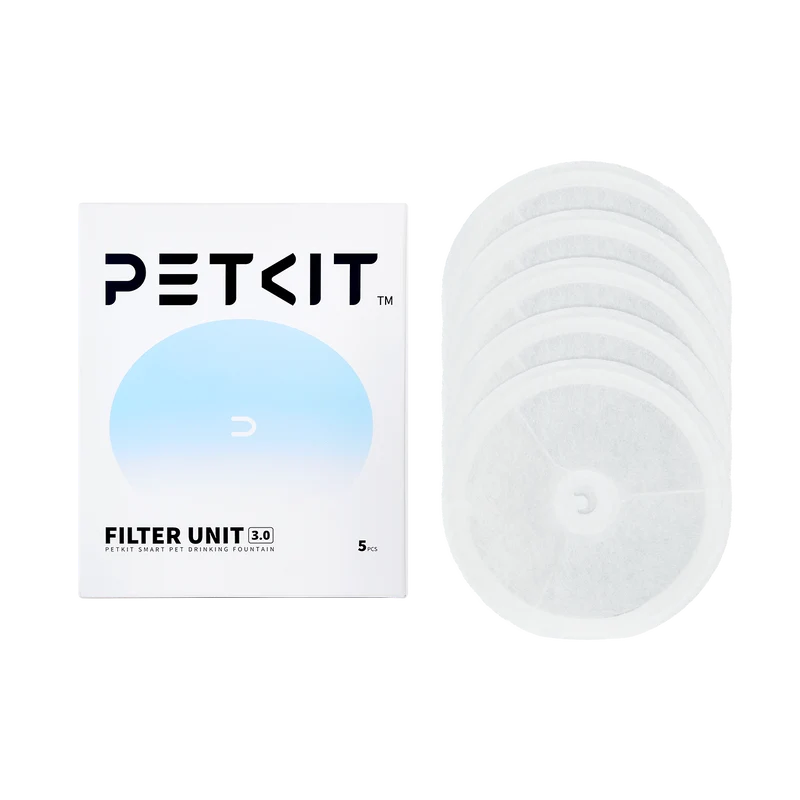 Petkit Filter Unit 3.0 Replacement Filters for Eversweet 3 Pro Solo 2 Solo SE Cat and Dog Pet Water Fountain 5-Pack