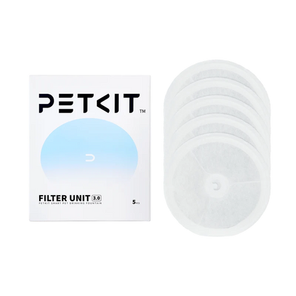 Petkit Filter Unit 3.0 Replacement Filters for Eversweet 3 Pro Solo 2 Solo SE Cat and Dog Pet Water Fountain 5-Pack