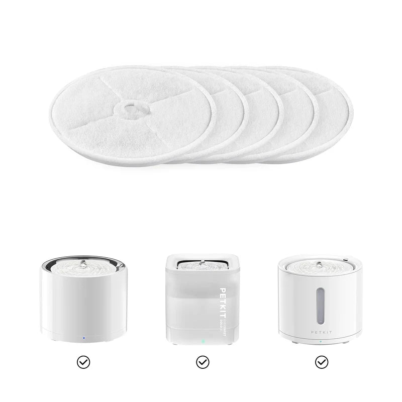 Petkit Filter Unit 3.0 Replacement Filters for Eversweet 3 Pro Solo 2 Solo SE Cat and Dog Pet Water Fountain 5-Pack
